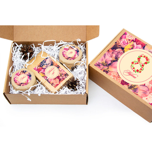 Набор «8 марта» с чаем, медом и джемом te4355