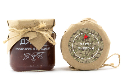 Джем клюква-апельсин-корица для подарочного набора на 23 февраля арт.:te401