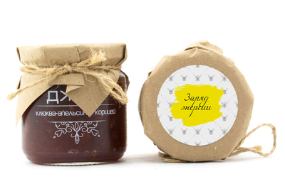 Джем клюква-апельсин-корица для подарочного набора на 23 февраля арт.:te402