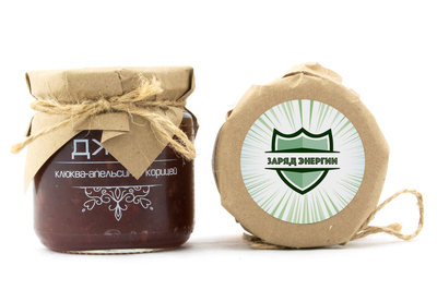 Джем клюква-апельсин-корица для подарочного набора на 23 февраля арт.:te406