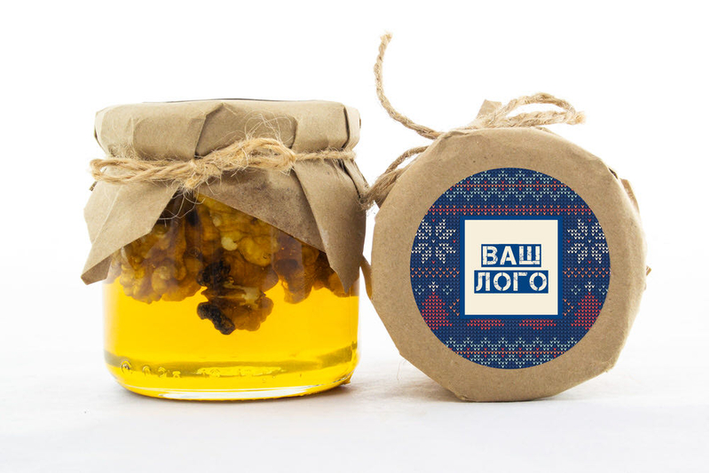 Брендированный грецкий орех в меду с логотипом арт.: me380_007