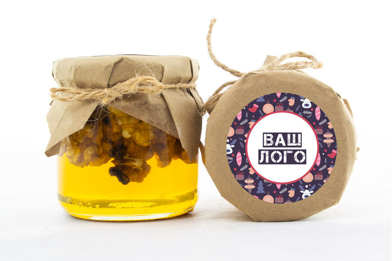 Брендированные орехи в меду с логотипом арт.: me380_013