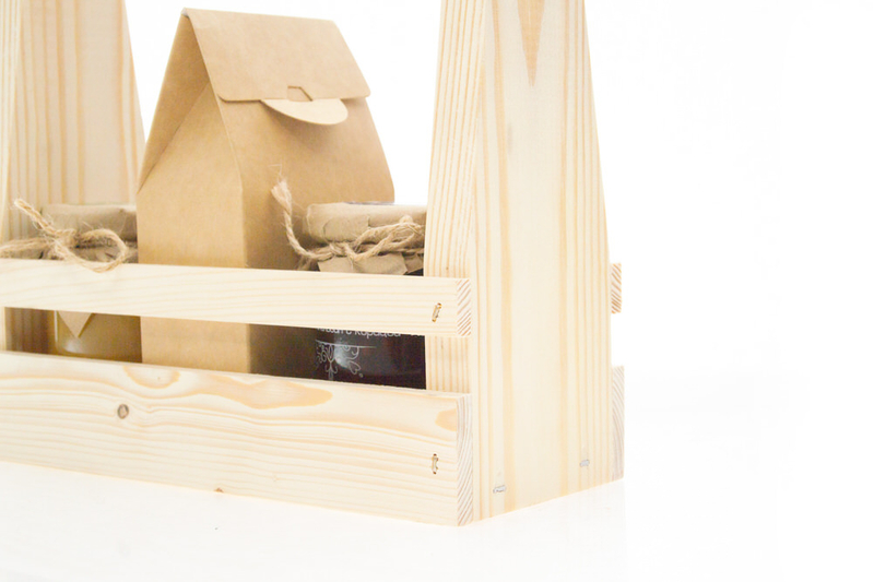 Набор в деревянном ящике te607 - 4 - День рождения - EcoGift.by