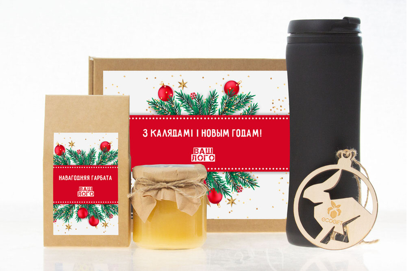 {[ru]:Новогодний корпоративный подарок арт: te32_023. Расположение логотипов