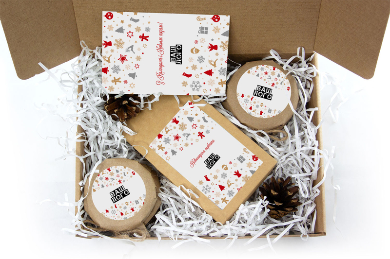 Внутреннее оформления корпоративного подарка с чаем арт.: te31_005