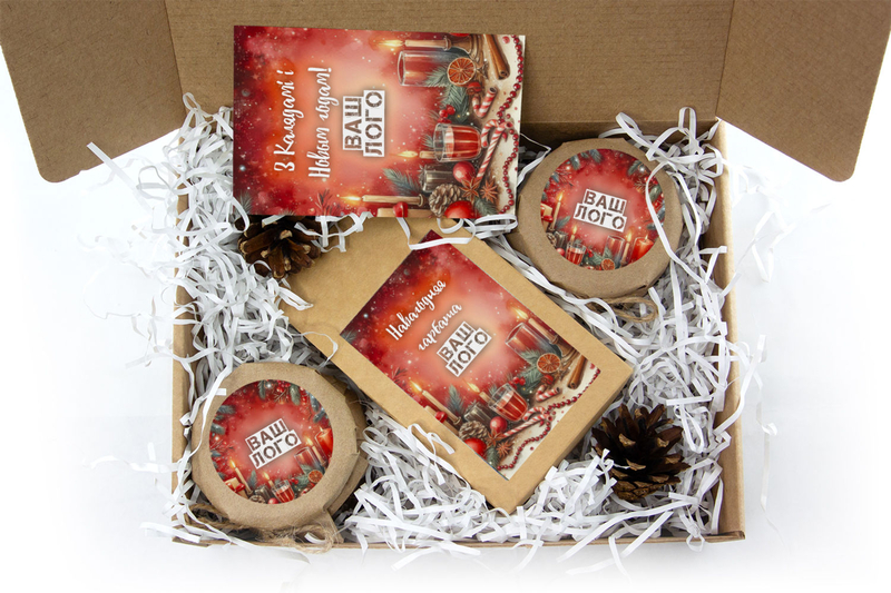 Внутреннее оформления корпоративного подарка с чаем арт.: te31_010