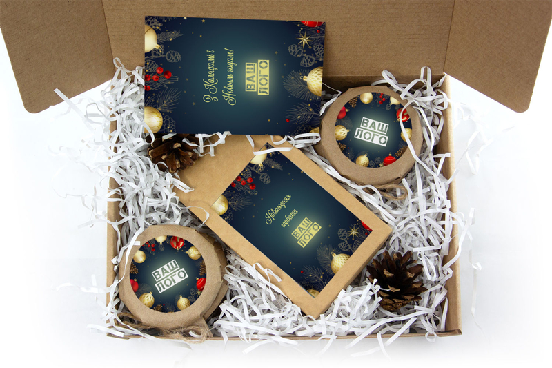 Внутреннее оформления корпоративного подарка с чаем арт.: te31_011