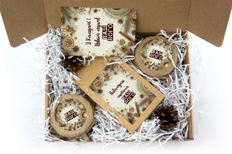 Внутреннее оформления корпоративного подарка с чаем арт.: te31_013