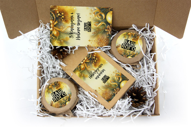 Внутреннее оформления корпоративного подарка с чаем арт.: te31_017