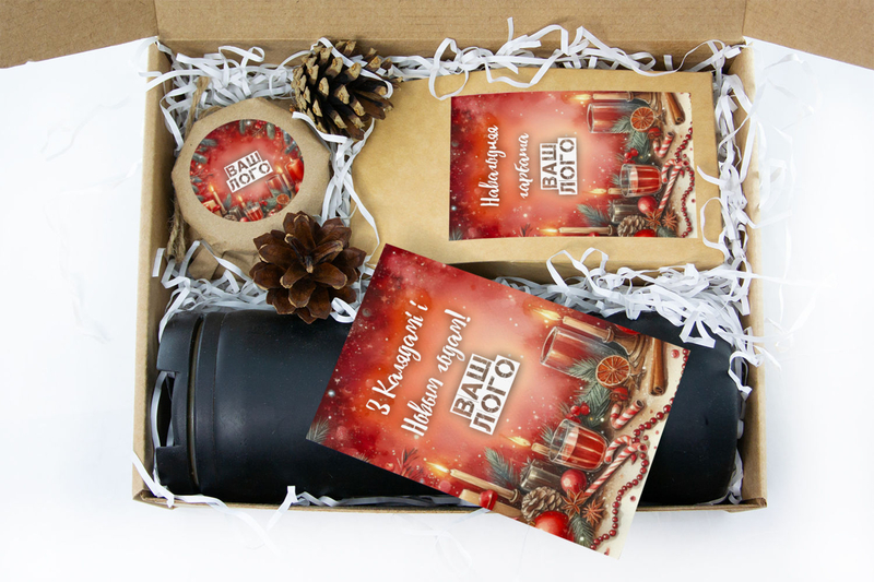 Внутреннее оформления корпоративного подарка с чаем арт.: te32_010