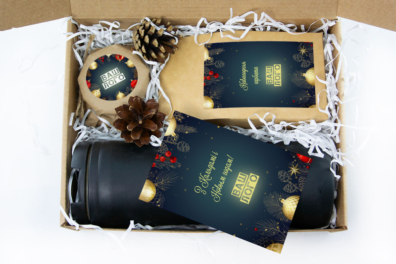 Внутреннее оформления корпоративного подарка с чаем арт.: te32_011