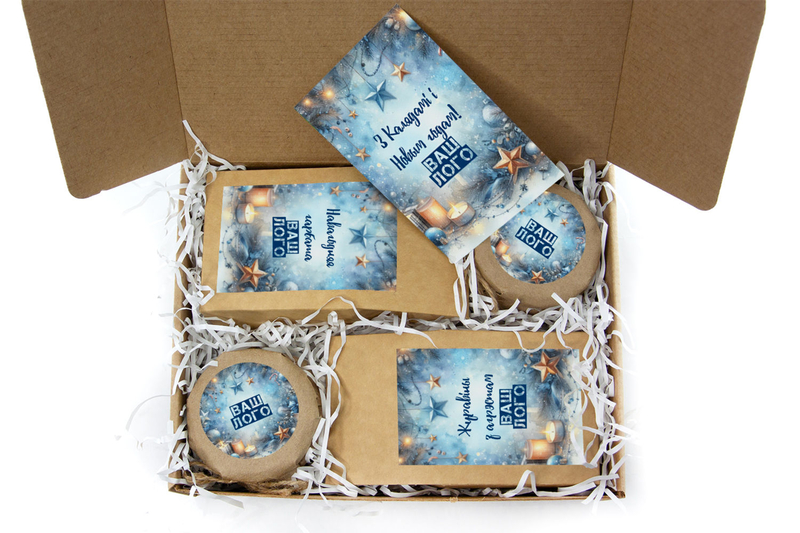 Внутреннее оформления корпоративного подарка с чаем арт.: te33_002