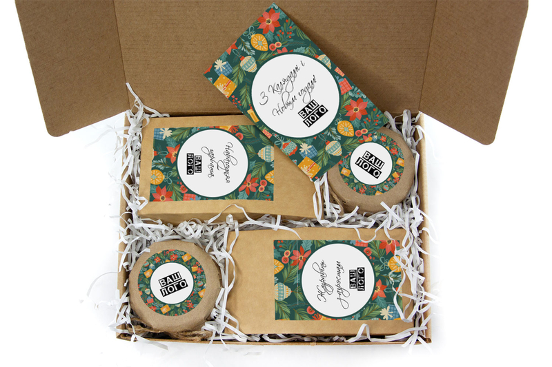 Внутреннее оформления корпоративного подарка с чаем арт.: te33_006