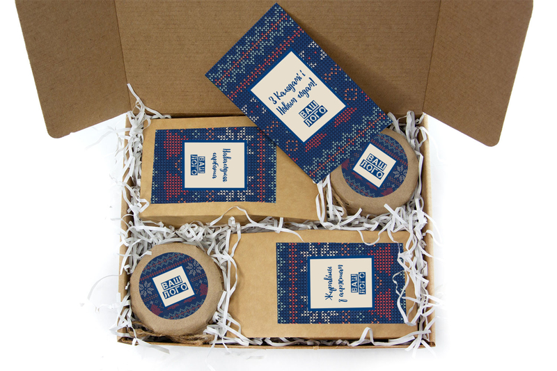 Внутреннее оформления корпоративного подарка с чаем арт.: te33_007