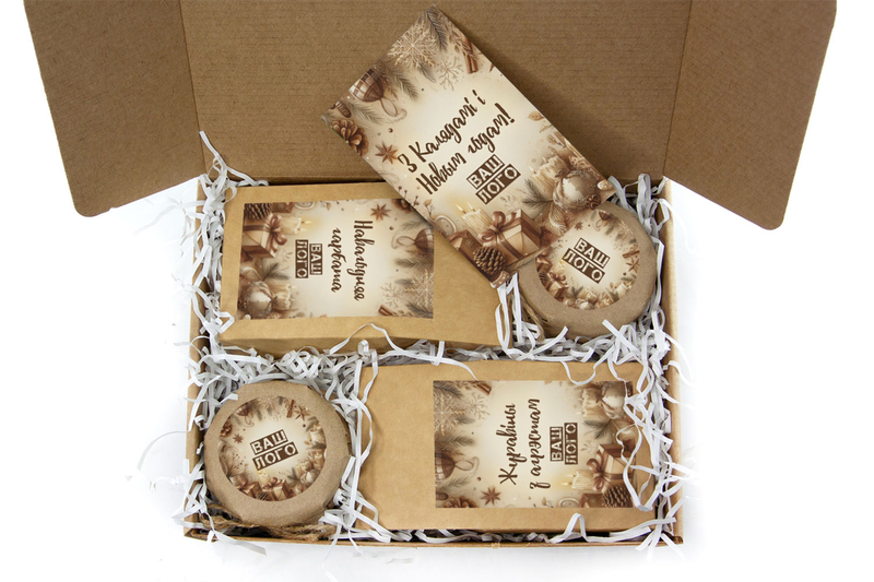 Внутреннее оформления корпоративного подарка с чаем арт.: te33_008