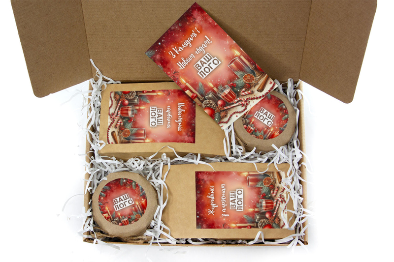 Внутреннее оформления корпоративного подарка с чаем арт.: te33_010