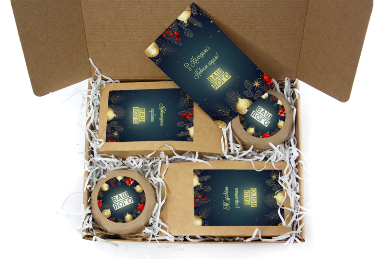 Внутреннее оформления корпоративного подарка с чаем арт.: te33_011