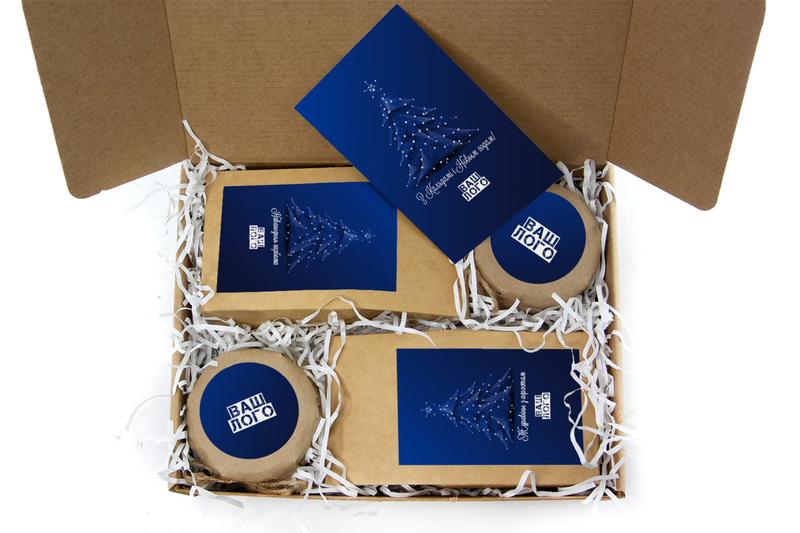 Внутреннее оформления корпоративного подарка с чаем арт.: te33_012