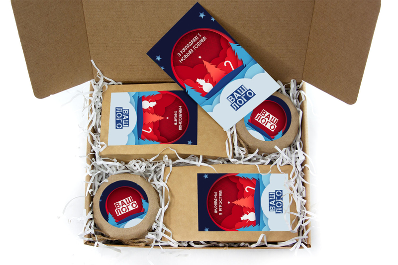 Внутреннее оформления корпоративного подарка с чаем арт.: te33_014