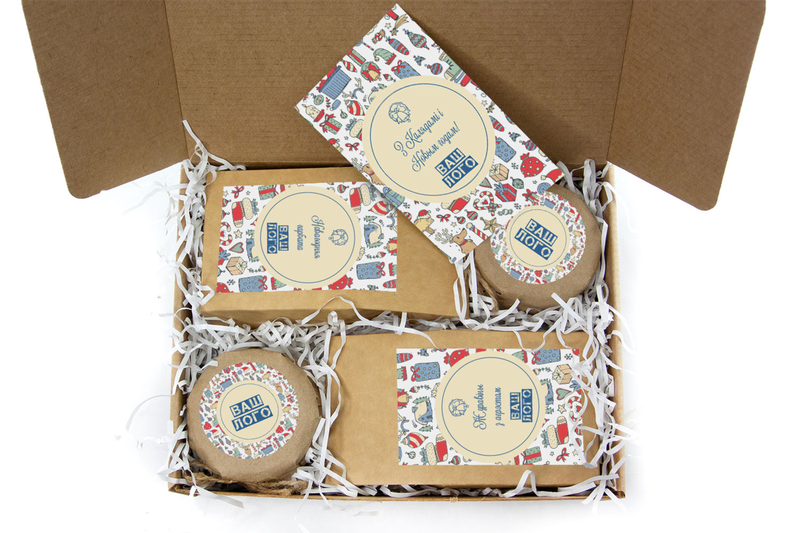 Внутреннее оформления корпоративного подарка с чаем арт.: te33_016