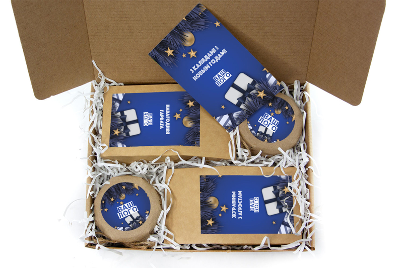 Внутреннее оформления корпоративного подарка с чаем арт.: te33_019