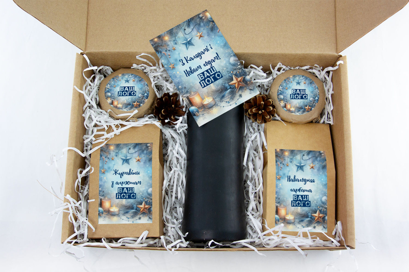 Внутреннее оформления корпоративного подарка с чаем арт.: te35_002