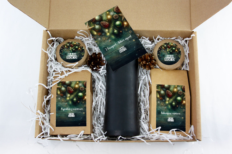 Внутреннее оформления корпоративного подарка с чаем арт.: te35_003