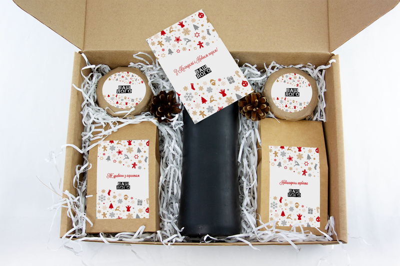 Внутреннее оформления корпоративного подарка с чаем арт.: te35_005