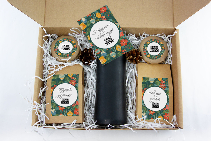 Внутреннее оформления корпоративного подарка с чаем арт.: te35_006