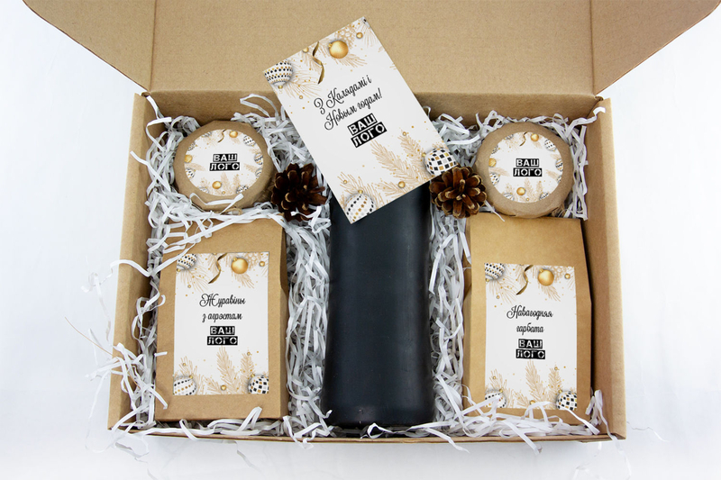 Внутреннее оформления корпоративного подарка с чаем арт.: te35_009