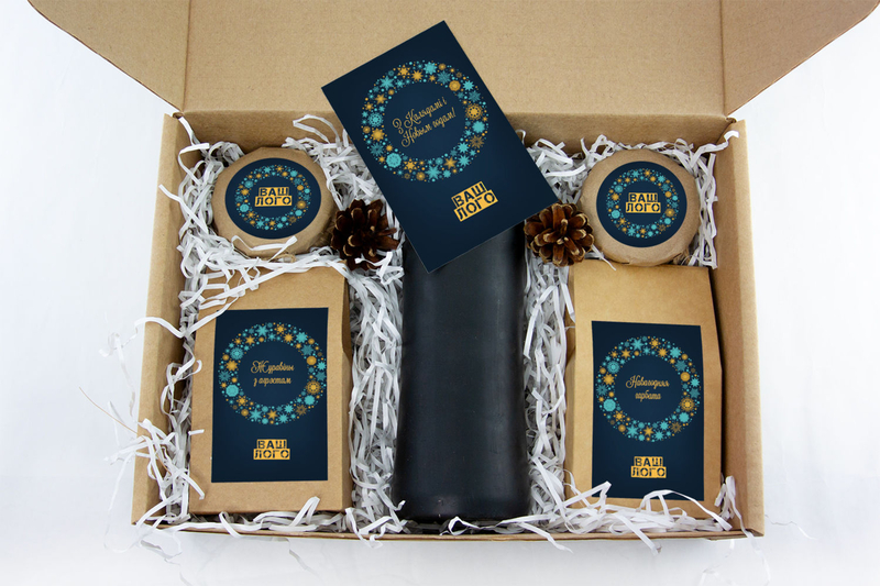 Внутреннее оформления корпоративного подарка с чаем арт.: te35_015