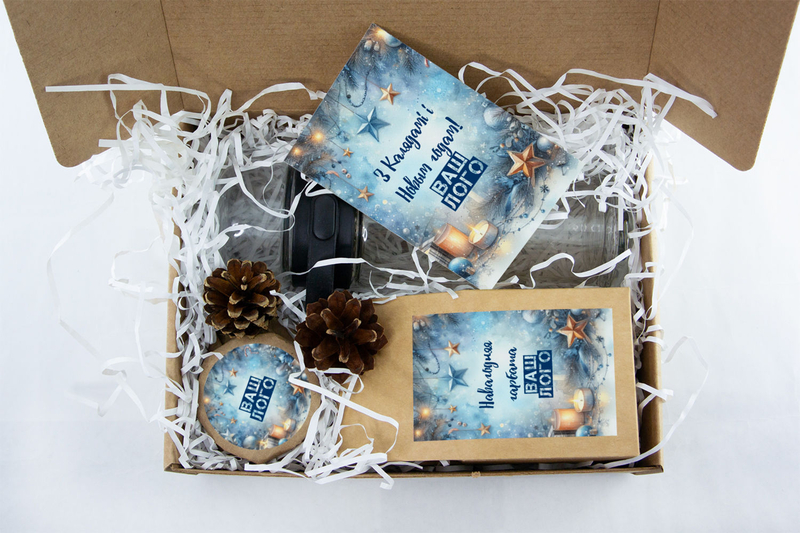 Внутреннее оформления корпоративного подарка с чаем арт.: te52_002