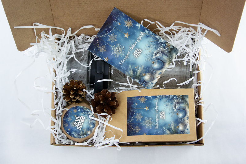 Внутреннее оформления корпоративного подарка с чаем арт.: te52_004