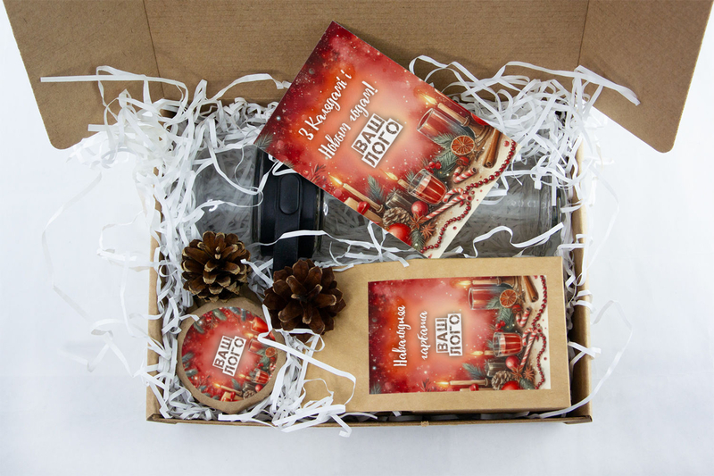 Внутреннее оформления корпоративного подарка с чаем арт.: te52_010