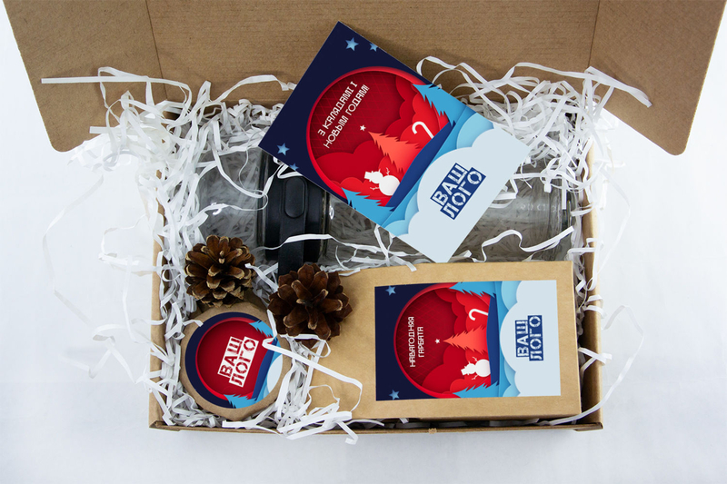 Внутреннее оформления корпоративного подарка с чаем арт.: te52_014