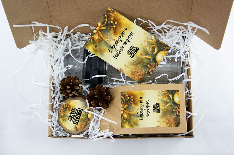 Внутреннее оформления корпоративного подарка с чаем арт.: te52_017