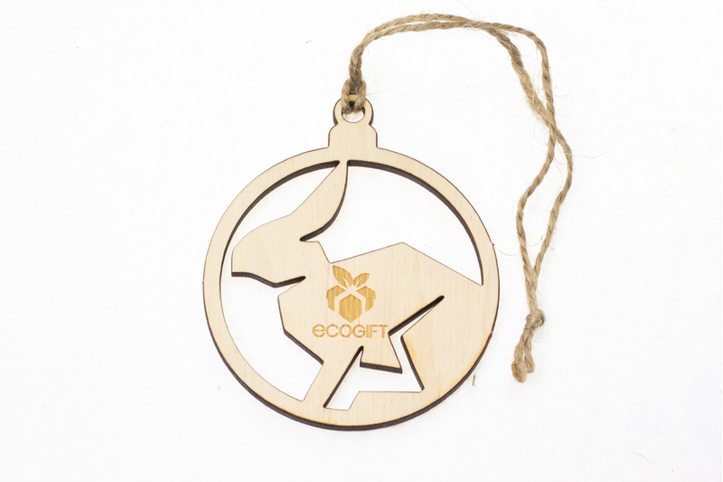 {[ru]:Новогодний корпоративный подарок арт: te32_023. Вид елочной игрушки с гравировкой Вашего логотипа