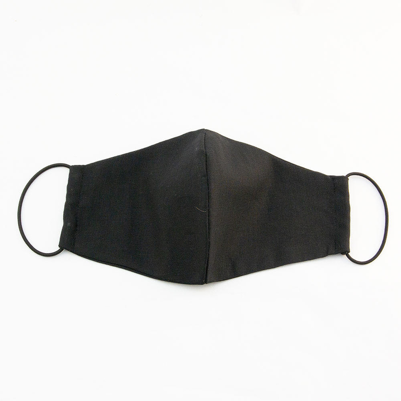Защитная маска черная в разложенном виде